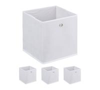 Shelf basket Fabric Storage Bins Foldable Organiser Boxes Lightweight Set of 4