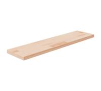 Shelf Board Solid Oak Untreated Medium Brown 40x20x2.5 cm Rustic Panel WallFixer