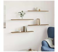 Shelf boards 4pc Artisan Oak 60x10x1.5cm Engineered Wood Floating Display Modern