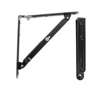 Shelf Bracket 2pcs Folding Shelf Bracket Heavy Duty Wall-Mounted Collapsible Support Brackets Space Saving, for Home Floating