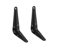 Shelf Bracket 6PCS Shelf L-Brackets 8 Inch Floating Bracket Heavy Duty Black Steel for Decorative Wall Mount Joint Angle with Screws(3x4inch)