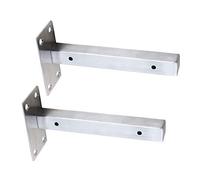 Shelf Bracket Corner Brace Angle Bracket, Floating Shelf Brackets Invisible Wall Mounted Stainless Steel Pack of 2 80x(100-500) mm(150 * 80mm/5.9 * 3.15in)