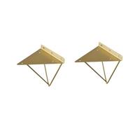 Shelf Bracket Heavy Duty, L-Shaped Folding Shelf Brackets Wall Mounted Stainless Steel Multiple Sizes 2 Pcs(16CM)