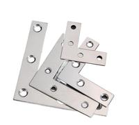 Shelf Brackets, 10PCS Stainless Steel L-Shaped Right Angle Bracket Shelf Connector Metal Code Furniture Hardware Accessories(A2--no Screw)