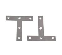 Shelf Brackets, 20Pcs Angle Plate Corner Brace Flat Repair Bracket 80Mm X 10 Pcs L Shape & T