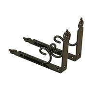 Shelf Brackets,2Pcs 90° L Shape Triangle Shelf Brackets,Wall Mounted Shelve Corner Brace,Strong Load Bearing Angle Shelf Heavy Solid/Black / 350mm