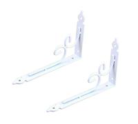 Shelf Brackets,2Pcs 90° L Shape Triangle Shelf Brackets,Wall Mounted Shelve Corner Brace,Strong Load Bearing Angle Shelf Heavy Solid/White / 150mm