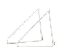 Shelf Brackets 2Pcs Metal Wall Bracket for Storage and Display, Wall Mounted Shelv Support Brackets for Small to Medium Shelves Sturdy/White / 400mm