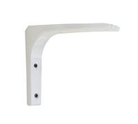 Shelf Brackets, 2PcsThickened Iron Casting Angle Shelving Support Heavy Duty, L Bracket for Bookshelves,Load Bearing30 Kg / 66 Lbs/White / 100x100mm