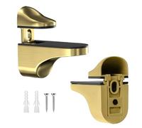 Shelf Brackets - Adjustable Shower Glass Shelf Brackets Holder,Clip Replacement Parts for Support Acrylic Bar Door Wood for Bathroom Shower
