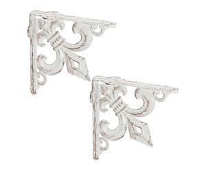 Shelf brackets, antique wall supports, wall mounts, shabby chic shelf consoles
