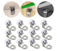 Shelf Brackets Closet Locker Support Tablette Glass Wardrobe Bracket Dowel Partition Pins Pegs Clips with Suction Cup, 12 Pcs