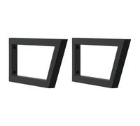 Shelf Brackets for Washbasin Shelf Support Shelving Bracket 2 pcs Steel vidaXL