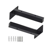 Shelf Brackets Heavy-Duty, 1 Set of 2 T-Shaped Industrial Shelve Brackets, Hidden Wall-Mounted Shelving Bracket, Floating Shelf Supports for DIY/Decoration, with Screws(I,15cm/5.9in)