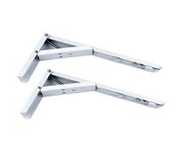 Shelf Brackets,There are Wooden Boards Wall Mounted Shelve Triangle Shelf Brackets,2Pcs Corner Brace,Floating Shelves Angle Shelf Foldable / 29x13cm