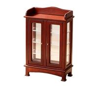 Shelf Cupboard in 1:12 Scene Interiors, Maroon