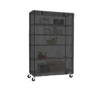 Shelf Dust Cover - Waterproof Oxford Cloth Protector for Storage Wire Rack, Household Organization Stand Protector with Front Zipper for Kitchen, Storage Room