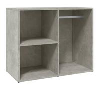 Shelf for Dressing Table Concrete Grey Wood Material 80 x 40 x 65 cm Storage Space with Spacious Compartments for Makeup and Accessories Modern Design for Bedroom and Living Room