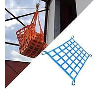 Shelf Hanging Lifting Cargo Net - Heavy Duty Lifting Sling Net, Polyester Flat Webbing Net, Truck/Trailer/Cargo Net, Heavy Duty Rigging Net Strap for Lifting and Towing (Size : 4 X 4M/Mesh 20cm/L