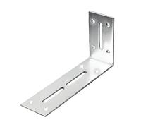 Shelf Heavy Floati L Shape Wall Mount Bracket Belleze Adjustable Corner Support for Duty Shelves Silver Bulk M(L)