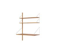 Shelf Library Add-On Desk Section Shelf 114.8x80 Natural Oak