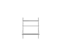 Shelf Library Desk Section Shelving Unit 108.4x80 Stainless Steel