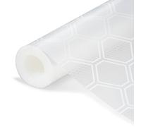 Shelf Liner, Drawer Liners for Bathroom Cabinets, Kitchen Refrigerator Liner Waterproof Cupboard Liner Fridge Liner for Shelves - Clear 44x200cm