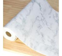 Shelf Liner Non Adhesive for Kitchen Cabinets 16 Inch Wide X 20 Ft Cabinet Liners Non-Slip Washable Drawer Liners Waterproof Marble Printed Cupboard Mat for Shelving Closet Fridge Bathroom