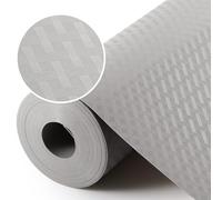 Shelf Liners for Kitchen Cabinet Refrigerator Liner Waterproof & Oil-Proof Kitchen Cupboard Liner Drawer Mats EVA Material Non Adhesive Fridge Liner for Kitchen 23.6 x 393.7 Inches Light Gray