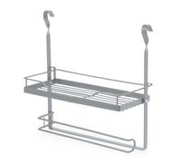 (SHELF PAPER TOWEL HOLDER - GREY) LIVIVO Kitchen Saucepan Lid Hooks Tool Utensils Holder Hanging Rail Rack Wall Mounted