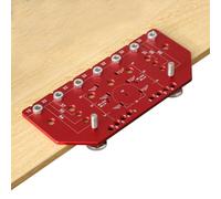 Shelf Pin Clamp and Hinge Jig Two-in-One, with Self-Clamping Function All-Metal Shelf Pin Drilling Jig with 1/4" and 6mm Drill Bit Cabinet Hardware Clamp Tool Drilling Guide