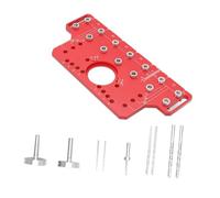 Shelf Pin Drilling Guide Template Metal Cabinet Hardware Jig Set | with Alignment Bushings for Hinge Mounting Furniture Repair Joinery Layout Woodworking Tasks