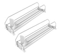 Shelf Pusher Track Organizer for Drink Displays, Automatic Front Feed Beverage Lane for Supermarket Shelf Displays Drink Pusher Lane Beverage Organizer Retail Display Track Front Feed Merchandiser Can