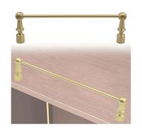 Shelf railing,Brass Shelf Rails Decorative, Customize Length Tipping Shelf Guard Rail, Round Tube Guardrail Bar for Wine Cabinet, Bookcases, Shoe Racks