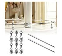 Shelf Rails for Shelves Aluminum Curved Cabinet Storage Safety Rail 1/2/3 Pack, Silver Shelf Rail Fence Rod with Posts, Anti-Fall Hardware for Shoe/Closet/Book Rack(Set of 2,22"/56cm)