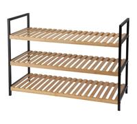 SHELF SHELF FOR SHOES 3 LEVELS BAMBOO EXCELLENT HOUSEWARE