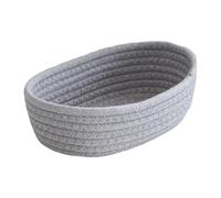 Shelf Storage Basket - Rope Woven Storage Basket | Handmade Eco-Friendly Soft Texture Desktop Organizer Box, Key Snack Cosmetic Holder, Home Decor Sundries Container Tray Bin