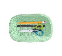 Shelf Storage Basket Small Woven Basket Organizers Woven Storage Bins | Leakproof Bread Serving Tray, Fruit Food Storage Baskets for Organi