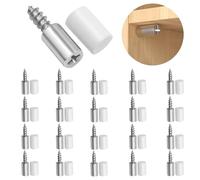 Shelf Support Pegs 20Pcs 5mm Metal Shelf Pegs for Kitchen Cabinet Bookcase Closet Wardrobe Cupboard Wood Glass Shelves Supports, Shelf pins, Shelf pegs, Cupboard Shelf pegs (Circular)
