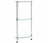 Vidaxl 4-Tier Shelf Transparent 30X30X100 Cm Tempered Glass