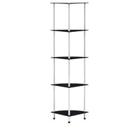 Vidaxl 5-Tier Shelf Transparent 30X30X130 Cm Tempered Glass