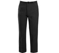 shelikes Mens Formal Trousers Casual Business Office Work Smart Straight Leg Everpress Pants (Without Belt) Black
