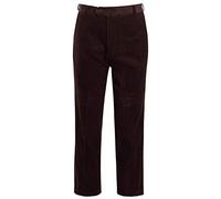 shelikes Men's Formal Trousers Cotton Corduroy Straight Leg Smart Trouser Classic Business Office Dress Pants Brown