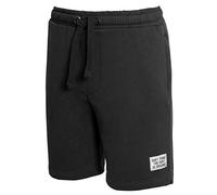 shelikes Mens Jersey Fleece Jogging Sweat Loungewear Nightwear Pocket Summer Holiday Long Shorts (Black (Locust), S)
