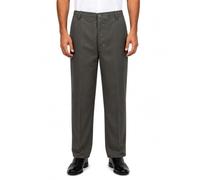 shelikes Mens Rugby Trousers Full Elasticated Stretch Waist Band with Draw Cord Casual Workwear Bottoms Straight Leg Formal Smart Pants Size 30-50 [Khaki 48W/31L]