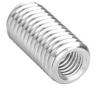 SHELIZI 304 Stainless Steel Insert Sleeve Threaded Nut Coupler - M2/M2.5/M3/M4/M5/M6/M8/M10/M12 - Internal External Thread Adapter Screw Nuts 20Pcs M5*M10*8
