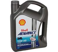 Shell 13510020 Advance Ultra 4T 15W-50 Motorcycle Oil, 4L