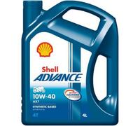Shell 550027071 Advance 4T Ax7 10W-40 4L Sl/ma2 Motor Cycle Engine Oil 6 Pack