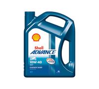 Shell Advance AX7 10W-40 10W40 4T Four Stroke Motorcycle Engine Oil 4 Litre