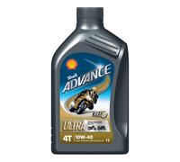 Shell Advance 4T Ultra 10W40 Synthetic 4 Stroke Motorcycle oil [Pure Plus] 1Ltr